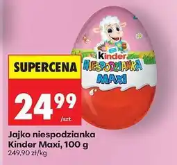 Biedronka Jajko niespodzianka Kinder Maxi, 100 g oferta