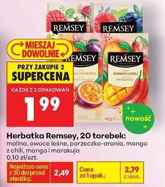 Biedronka Herbatka Remsey, 20 torebek oferta