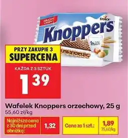 Biedronka Wafelek Knoppers orzechowy, 25 g oferta