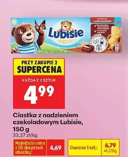 Biedronka Ciastka z nadzieniem czekoladowym Lubisie, 150 g oferta