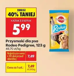 Biedronka Przysmaki dla psa Rodeo Pedigree , 123 g oferta