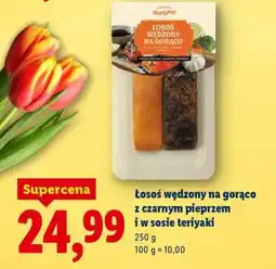 Lidl Łosoś wędzony na gorąco oferta
