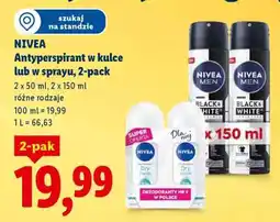Lidl NIVEA Antyperspirant w kulce lub w sprayu, 2-pack oferta