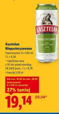 Lidl Kasztelan Niepasteryzowane oferta