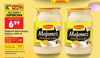 Biedronka Majonez Winiary oferta