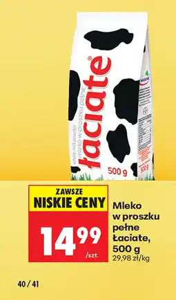 Biedronka Mleko w proszku Łaciate oferta