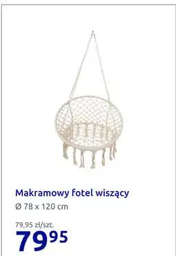 Action Makramowy fotel wiszący oferta