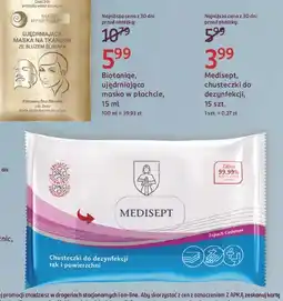 Rossmann Chusteczki nawilżone do dezynfekcji rąk i powierzchni Medisept oferta