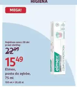 Rossmann Pasta do zębów complete protection Elmex Sensitive Plus oferta