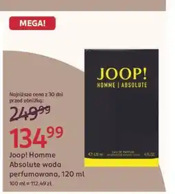 Rossmann Woda perfumowana Joop! Homme Absolute oferta