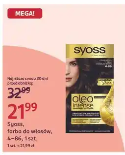 Rossmann Farba do włosów czekoladowy brąz 4-86 Syoss Oleo Intense oferta