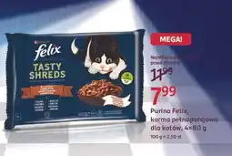 Rossmann Karma dla kota wiejskie smaki z kaczką i indykiem w sosie Purina Felix Tasty Shreds oferta