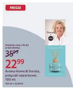 Rossmann Patyczki zapachowe świeże powietrze Aroma Home & Dorota oferta
