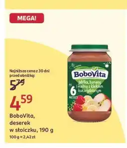 Rossmann Deserek jabłka banany i maliny z kleikiem kukurydzianym Bobovita oferta