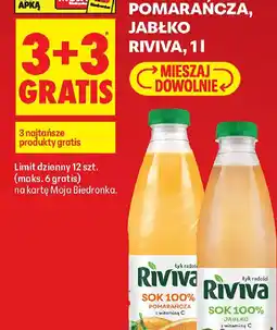 Biedronka Riviva Sok 100% oferta