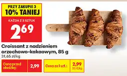 Biedronka Croissant z nadzieniem orzechowo-kakaowym oferta