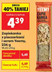 Biedronka Zapiekanka z pieczarkami i serem Yeemy oferta