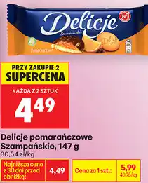 Biedronka Delicje pomarańczowe Szampańskie oferta