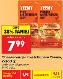 Biedronka Cheeseburger z ketchupem Yeemy oferta