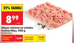 Biedronka Mięso mielone ze schabu Kraina Mięs oferta