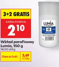 Biedronka Wkład parafinowy Lumia oferta