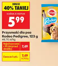 Biedronka Przysmaki dla psa Rodeo Pedigree oferta