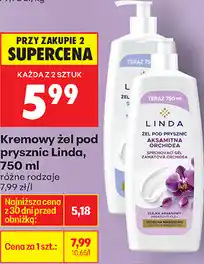 Biedronka Kremowy żel pod prysznic Linda oferta