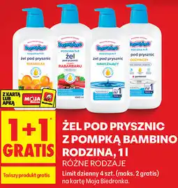 Biedronka ŹEL POD PRYSZNIC Z POMPKĄ BAMBINO RODZINA oferta