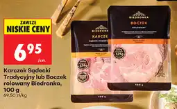 Biedronka Karczek Sądecki Tradycyjny lub Boczek rolowany Biedronka oferta