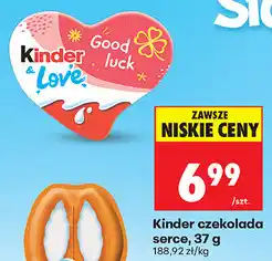 Biedronka Kinder czekolada serce oferta