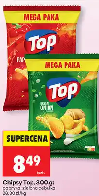 Biedronka Chipsy Top, 300 g: papryka, zielona cebulka oferta