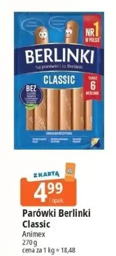 E.Leclerc Parówki classic Morliny Berlinki oferta