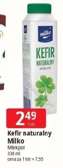 E.Leclerc Kefir naturalny Milko oferta