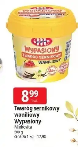 E.Leclerc Twaróg sernikowy waniliowy Mlekovita Wypasiony oferta
