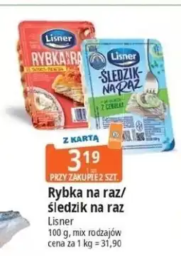 E.Leclerc Słodko - pikantna Lisner Rybka Na Raz oferta