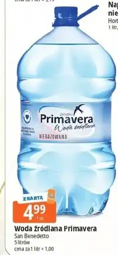 E.Leclerc Woda niegazowana Primavera oferta