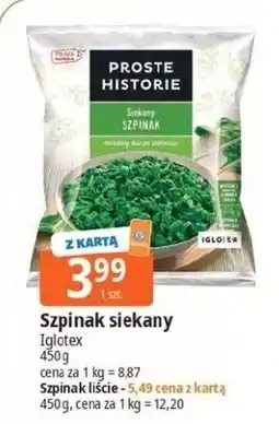 E.Leclerc Szpinak liście Iglotex Proste Historie oferta