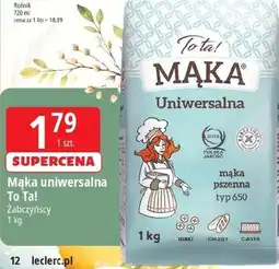 E.Leclerc Mąka uniwersalna To Ta! oferta