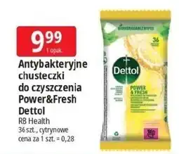 E.Leclerc Chusteczki do czyszczenia powierzchni antybakteryjne power & fresh cytrynowe Dettol oferta