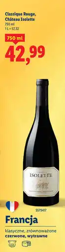 Lidl Wino wytrawne Chateau oferta
