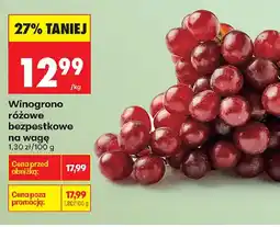 Biedronka Winogrono różowe bezpestkowe oferta