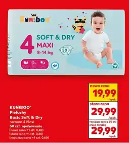 Kaufland Pieluchy basic soft & dry rozmiar 4 maxi oferta