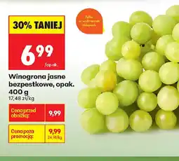 Biedronka Winogrona jasne bezpestkowe oferta