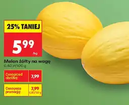 Biedronka Melon żółty na wagę oferta