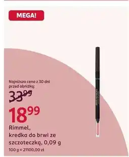 Rossmann Kredka do brwi ze szczoteczką oferta