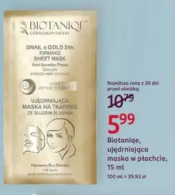 Rossmann Ujędrniająca maska w płachcie oferta