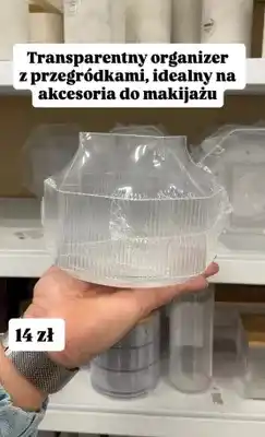 Pepco Transparentny organizer z przegródkami na akcesoria do makijażu oferta