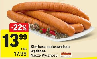 Intermarche Kiełbasa podwawelska wędzona 1 KG oferta