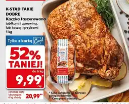 Kaufland Kaczka faszerowana jabłkami i żurawiną, lub kaszą i grzybami oferta