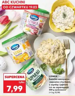 Kaufland Sałatka warzywno-jajeczna z kurkami, z szynką i jajkiem lub ze szparagami oferta